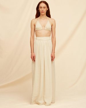 Caravana Soolche Skirt Linen Cupro - Natural