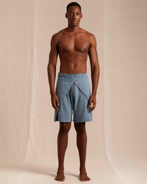 Caravana Xoloc Knots Shorts Cotton Jute - Multicolour