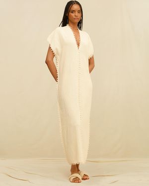 Caravana Chaac Long Dress Cotton Jute - Natural