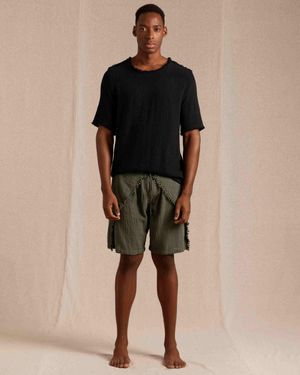 Caravana Xoloc Knots Shorts Cotton Jute - Natural