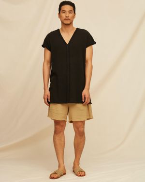 Caravana Tsiibol Shirt Cotton Jute - Natural