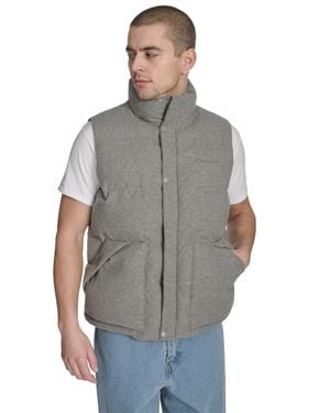 Champion Wool Blend Puffer Vest - Gray
