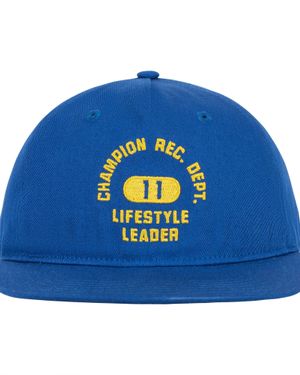 Champion Athletic Dept Flat Brim Cap - Blue