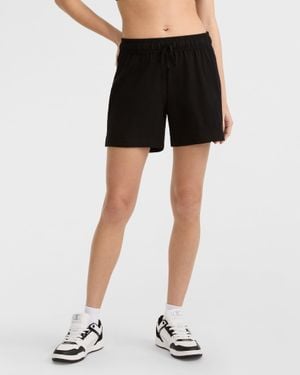 Champion 4" Lightweight Lounge Shorts, C Logo - Black
