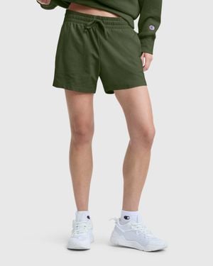 Champion 4" Lightweight Lounge Shorts, C Logo - Green