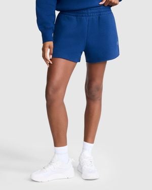 Champion 3" Powerblend Shorts, C Logo - Blue