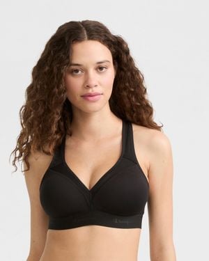Champion The Curvy Sports Bra, C Logo - Black
