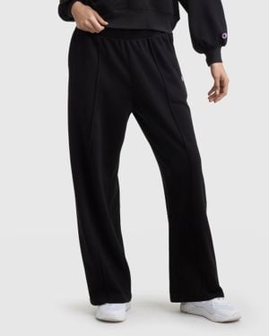 Champion Tackle Open Bottom Pant, C Logo - Black