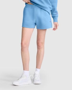 Champion 3" Powerblend Shorts, C Logo - Blue