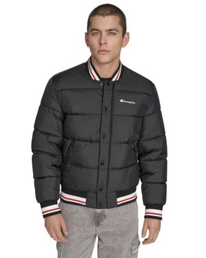 Champion Midweight Quilted Retro Puffer - Black