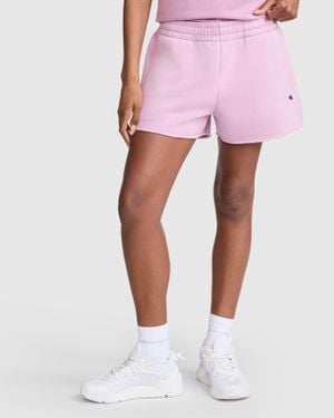 Champion 3" Powerblend Shorts, C Logo - Pink