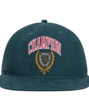 Champion Laurel Shield Flat Brim Adjustable Hat - Green
