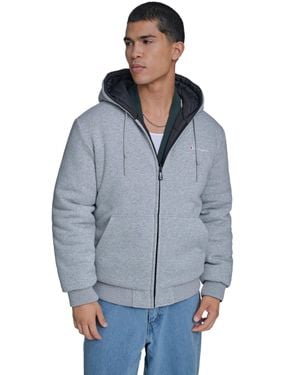 Champion Reversbile Hooded Puffer - Blue