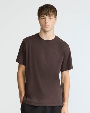 Champion Classic T-Shirt, C Logo - Brown