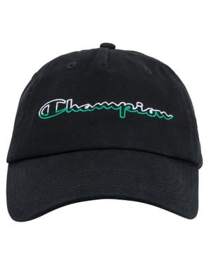 Champion Split Script Dad Adjustable Cap - Black