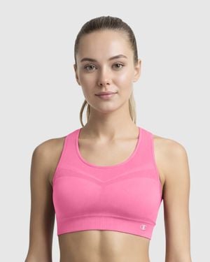 Champion Seamless Racerback Sports Bra - Pink