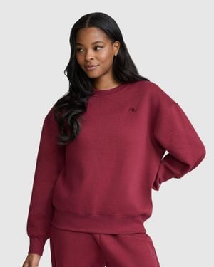 Champion Powerblend Crewneck, Small "C" - Red