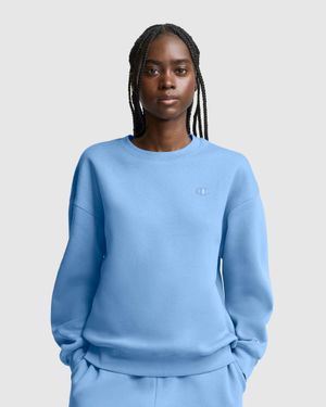 Champion Powerblend Crewneck, Small "C" - Blue