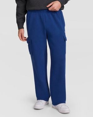Champion Fleece Cargo Pant, C Logo - Blue