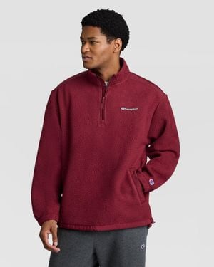 Champion Polar Fleece Quarter Zip - Red