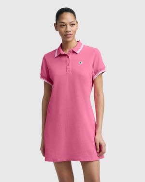 Champion Off The Court Polo Dress, C Logo - Pink