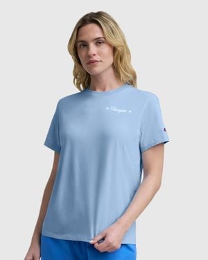 Champion Gridiron Summer '19 Graphic T-Shirt, C Logo - Blue