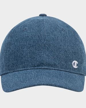 Champion Glen Denim Adjustable Baseball Cap - Blue