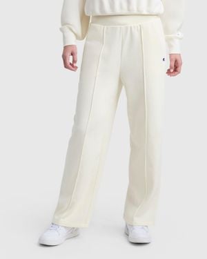 Champion Tackle Open Bottom Pant, C Logo - White
