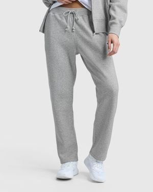 Champion Powerblend Straight Hem Sweatpants - Gray