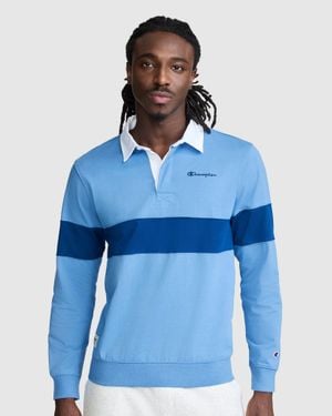Champion Striped Rugby Shirt - Blue