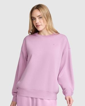 Champion Crewneck Pullover Sweatshirt - Purple