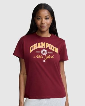 Champion New York Flower Graphic T-Shirt - Red