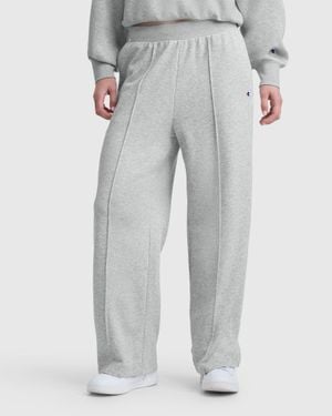 Champion Tackle Open Bottom Pant, C Logo - Gray