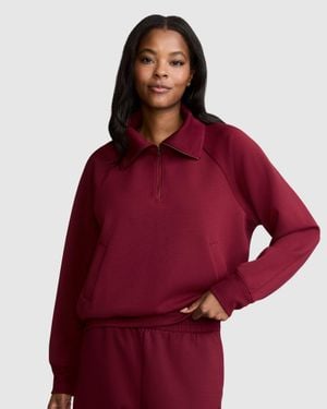 Champion Quarter- Zip Pullover - Red