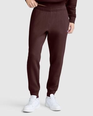 Champion Powerblend Sweatpants, C Logo - Red