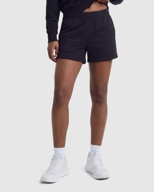 Champion 4" Lightweight Lounge Shorts, C Logo - Black