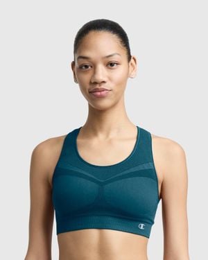 Champion Seamless Racerback Sports Bra - Blue