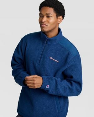 Champion Polar Fleece Quarter Zip - Blue