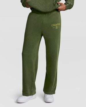 Champion Mineral Wash Open Hem Pant - Green