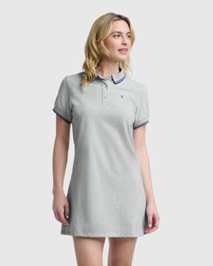Champion Off The Court Polo Dress, C Logo - Gray