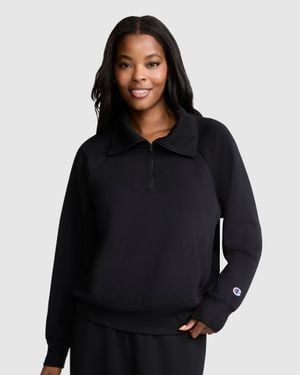 Champion Quarter- Zip Pullover - Black