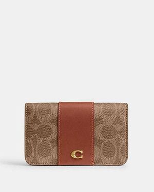 COACH Essential Slim Card Case - White