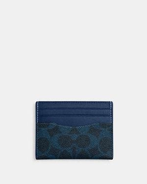 COACH Slim Id Card Case - Black
