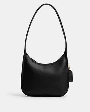 COACH Bolso Curvado Con Cremallera - Negro