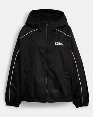 COACH Windbreaker In Recycled Polyester - Black