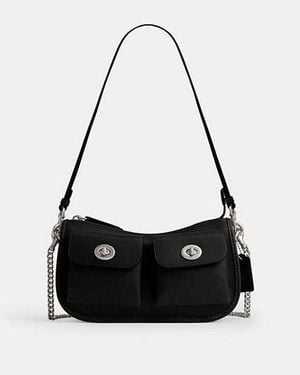 COACH Bolso Waverly Twin Turnlock En Negro