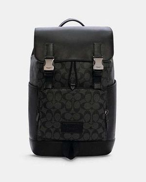 COACH Track Backpack - Black