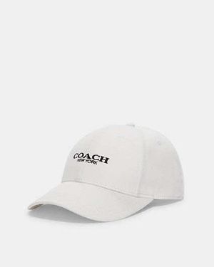 COACH Embroidered Baseball Hat - White