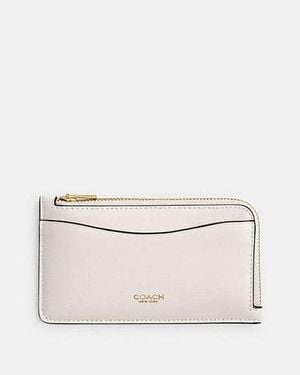 COACH New York Zip Card Case - Black