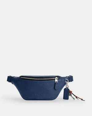COACH Warren Mini Belt Bag With Charms - Blue